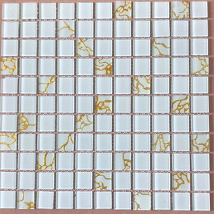 ✅ Crystal Glass Mosaic Tiles Small Background Wall Bathroom Pool Fish Pond Swimming Pool Mosaic Self-Adhesive