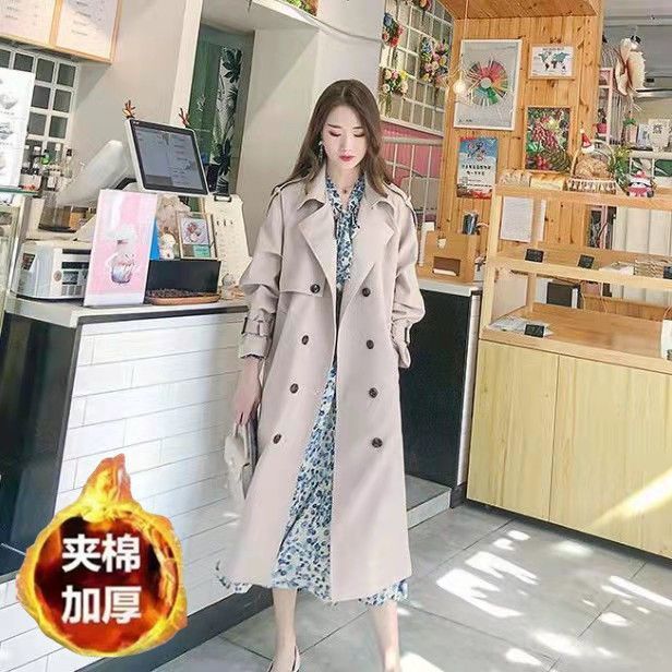 今年流行风衣2025新款坠感中长款秋季外套女过膝气质女神范英伦风|undefined