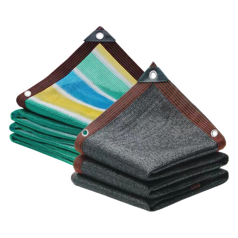 Negro sombrilla red al aire libre Patio de protección solar red de cría de flores sombra neta techo cifrado espesado aislamiento térmico sombreado neto