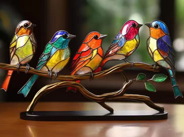 Home Decoration Bird Series Alloy Decorations_voghion.com