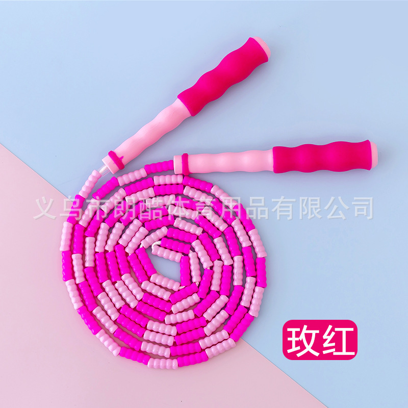 Cuerda de bambú para niños saltar al por mayor escuela primaria y secundaria jardín de infantes cuerda ajustable especial saltar principiantes niños firma cuerda saltar