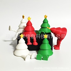 跨境Christmas tree关节可动圣诞树的可爱小人圣诞节派对装饰节日
