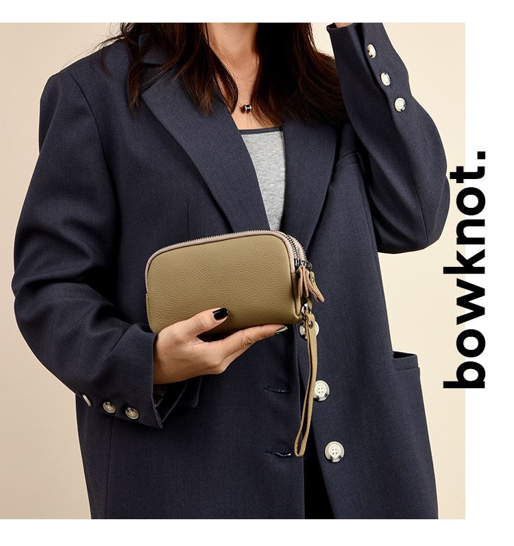 Leather Clutch Blue