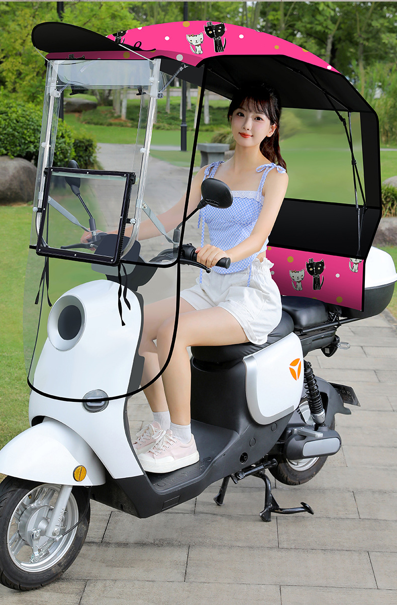 Folding Storage Shed, Quick-Release Bracket, Electric Vehicle Rain Shelter, New Foldable and Retractable All-Season Shed