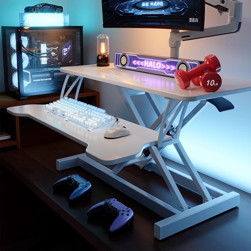 Standing Desk Liftable Workbench Laptop Adjustable Folding Stand Desktop Heightening Stand