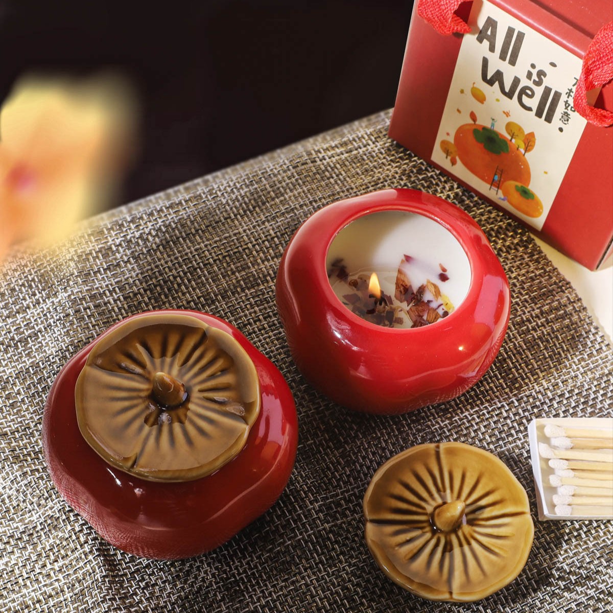 Vela de aromaterapia Shenzhirun, caja de regalo, color caqui, ideal para novia o regalo de cumpleaños, envío gratis.