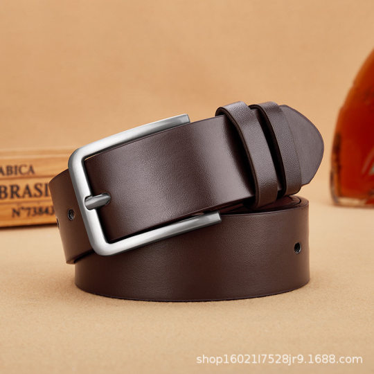 Belt Men's Pin Buckle High-end Sense Simple Youth Casual Jeans with Young Men's Korean Style Student All-match Trendy
