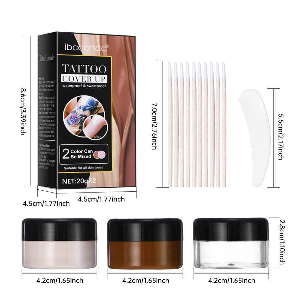 carina Ibcccndc tatuaggio bicolore waterproof resistente al sudore spot correttore a lunga tenuta_voghion.com