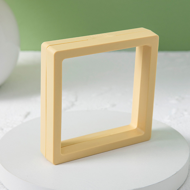 서스펜션 박스 (레몬 옐로우) 9*9*2cm; 내경 9.5*9.5*3.5cm