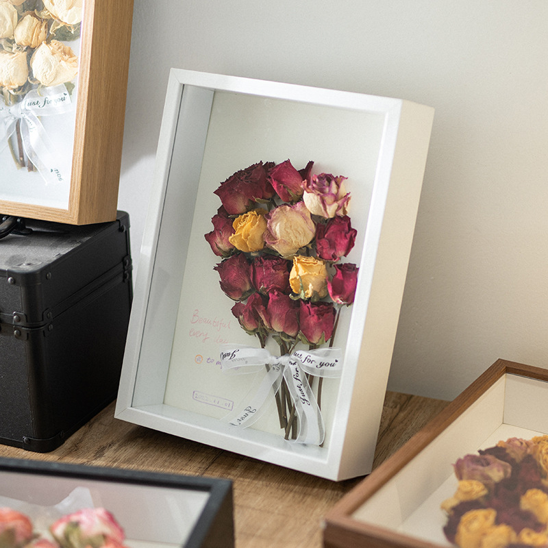 3D hollow dried flower frame 7 inches DIY dried flower frame 520 gift keepsake frame desk A3 A4 picture frame