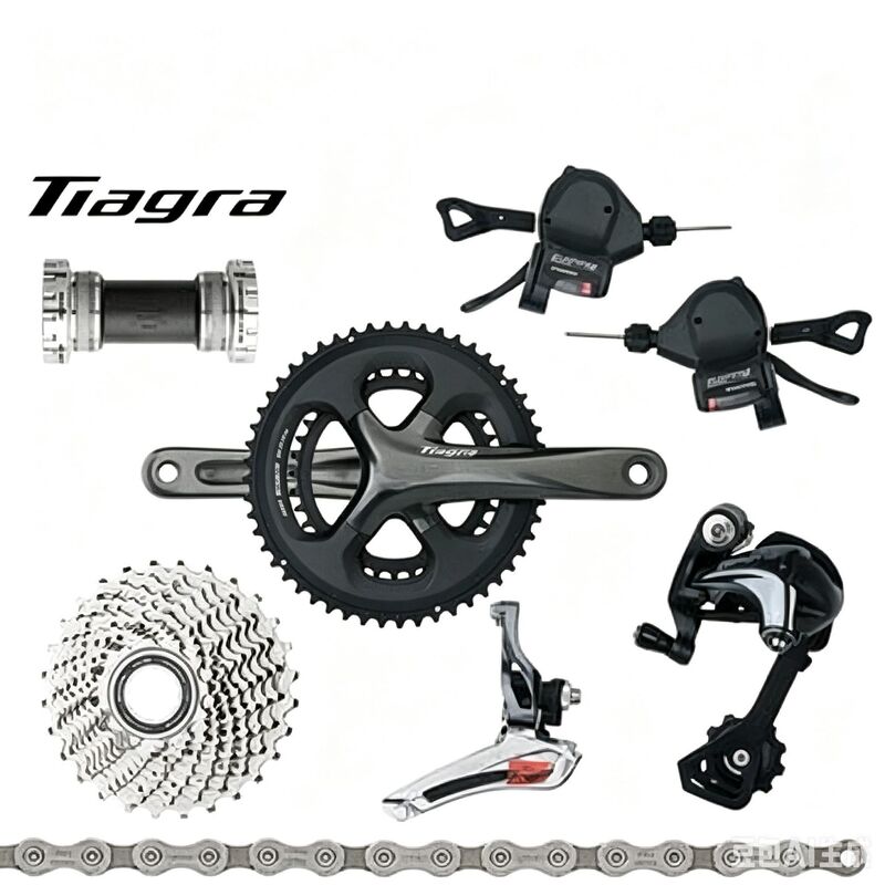 Shimano TIAGRA 4700 Kit 10-speed 20-speed road bike flat handlebar, thumb shifters, rear derailleur, folding bike brake levers