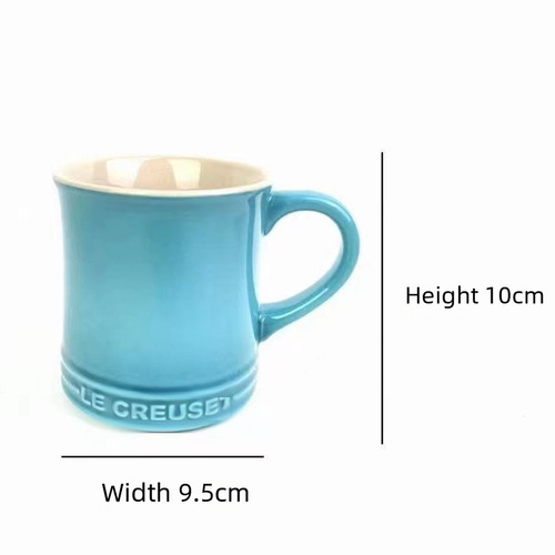 LE CREUSET Rainbow Mug & Macaron 6-Piece Ceramic Cup Set – Home-Use Diningware Combo