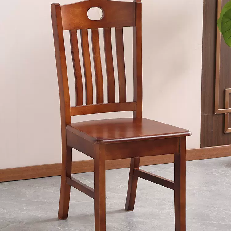 全实木椅子靠背椅餐椅家用凳子麻将椅子原木榫卯中式整装餐桌椅子