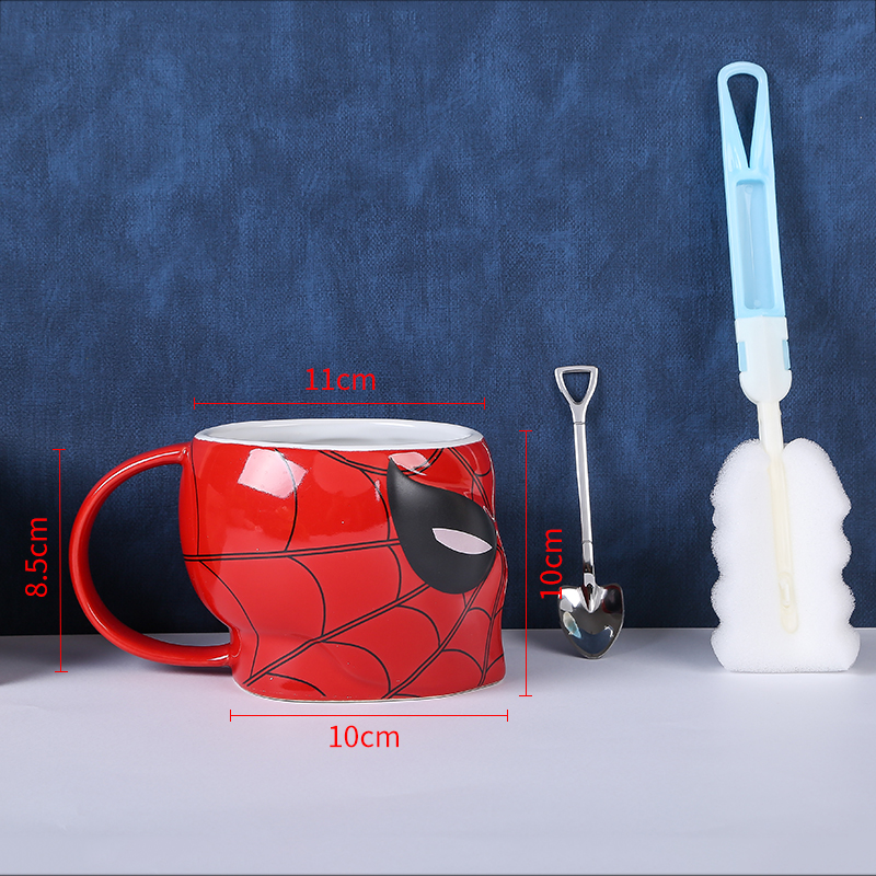 Cross-border Marvel Spider-Man cerámica taza Naruto Hokato taza de agua de gran capacidad taza de marca personalidad taza de anime Hulk