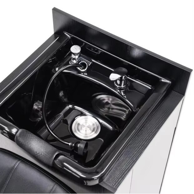 Salón transfronterizo champú lavabo lavabo cabinet integrado lujo ligero simple salón de belleza lavado al por mayor image 4