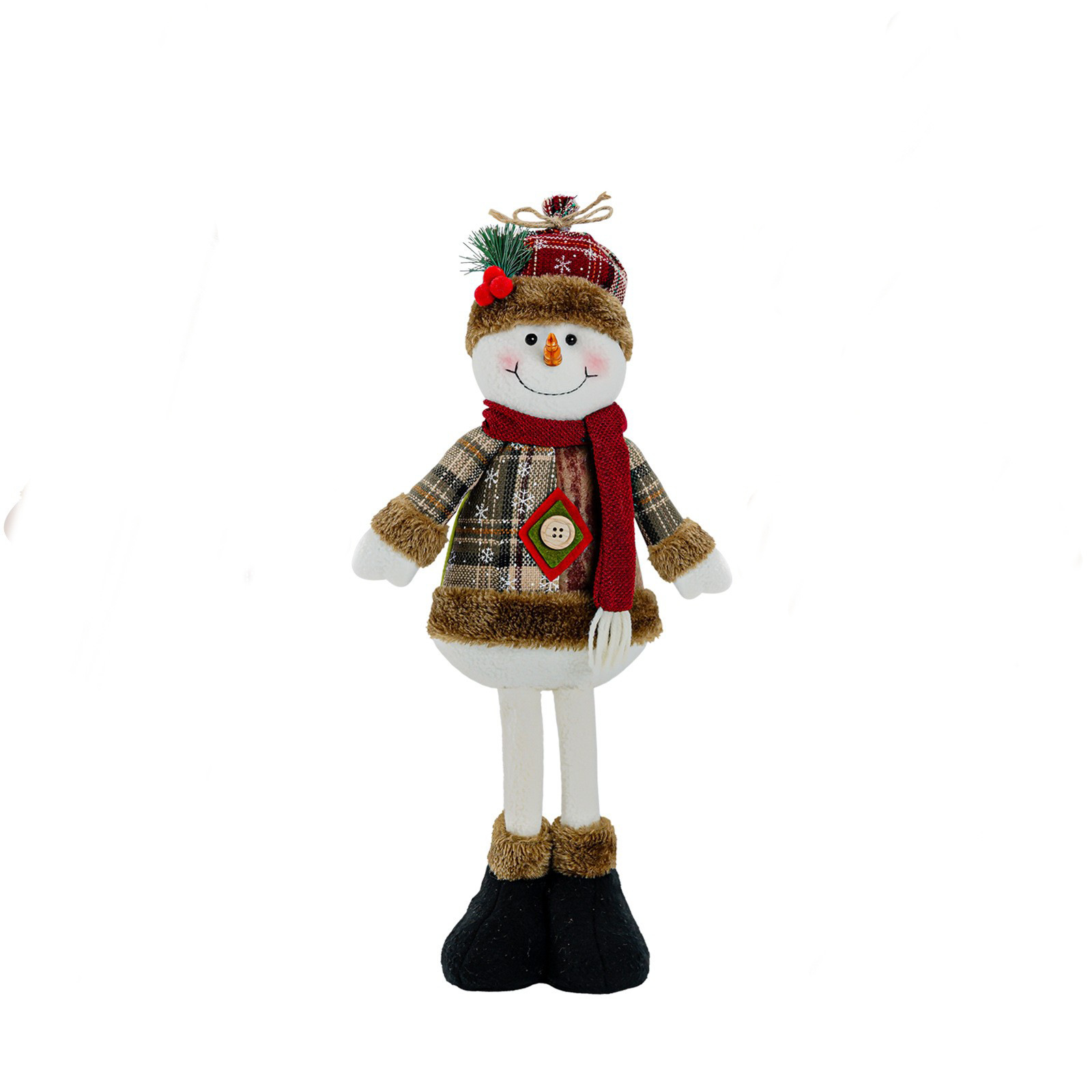 2024 Navidad muñecas de Navidad retráctiles viejos muñecos de nieve alces decoraciones de Navidad regalos de Navidad