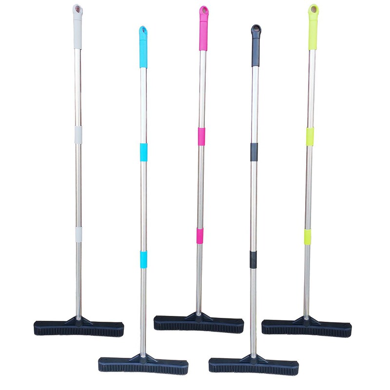 Rubber Pet Carpet Hair Removal Broom Dust Mop No-Hand-Wash Floor Cleaning Window Cleaning Non-Slip