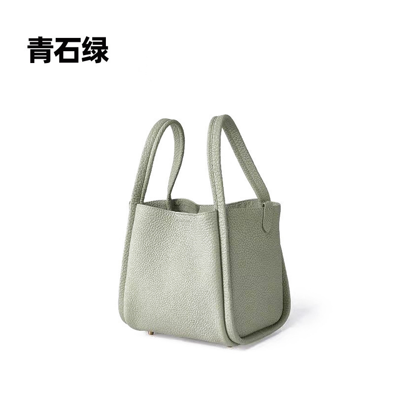 Songmont 山下裕松 中型野菜かごシリーズ 第一層牛革 新ロックバックル 大容量ポータブルバケットバッグ|undefined
