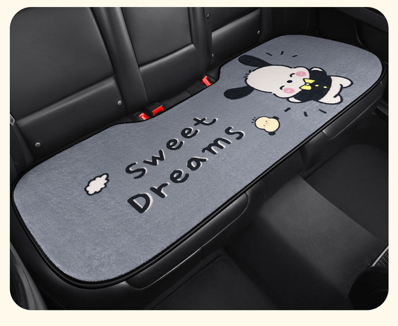 S021 Stuffed Gentleman Puppy Cartoon Car Cushion Single Piece Winter Stuffed Car Cushion Goddess Car Cushion