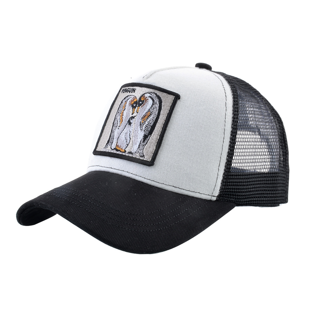 Summer Mesh Baseball Cap For Men Breathable Animal Embroidery_voghion.com