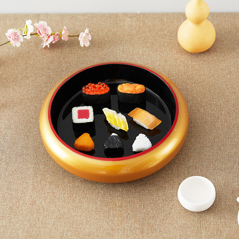 Japanese-Style Gold Crown Sushi Bucket Sashimi Plate Japanese and Korean Cuisine Salmon Ice Plate Hotel Restaurant Commercial Platter Tableware Japanese-Style Gold Crown Sushi Bucket Sashimi Plate Japanese and Korean Cuisine Salmon Ice Plate Hotel Restaurant Commercial Platter Tableware