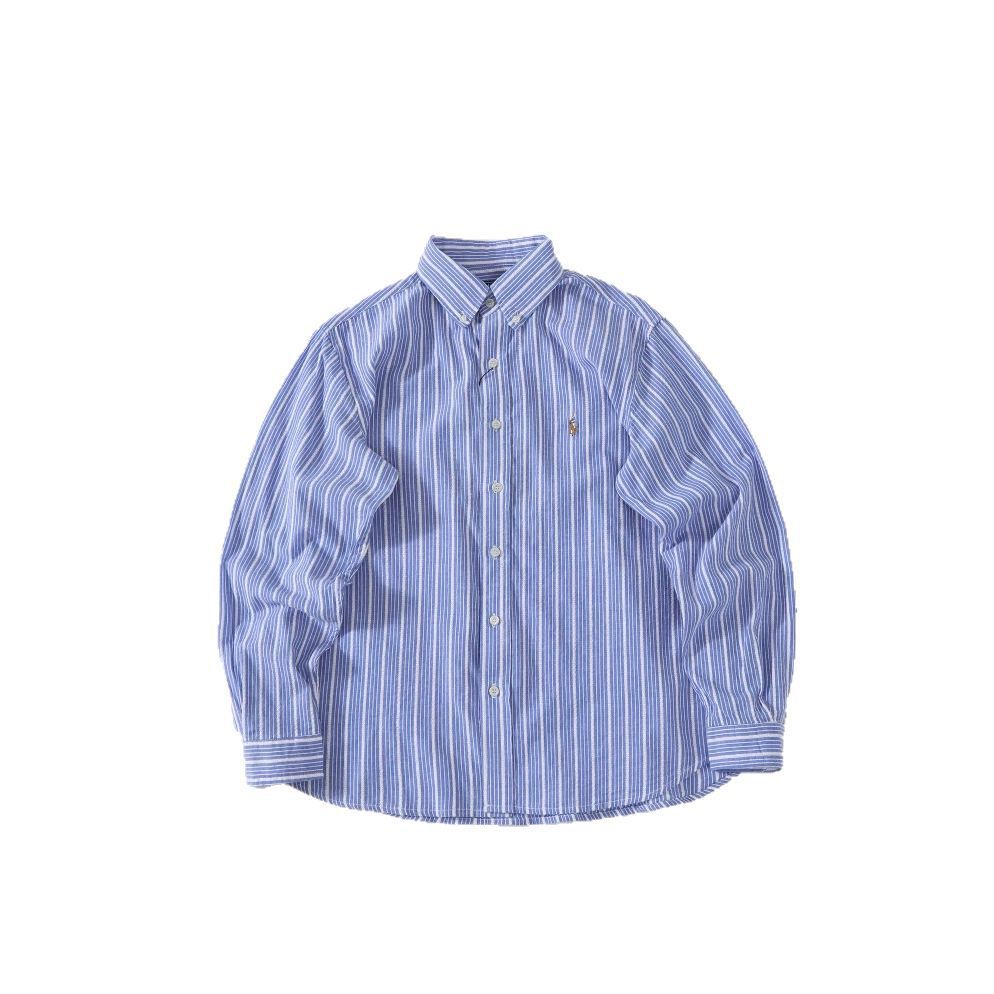 Camicia oxford uomo a maniche lunghe a quadri con ricamo cotone_voghion.com