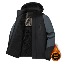 定制logo冬季保暖石墨烯棉衣男加厚加大码休闲棉袄户外登山服冲锋