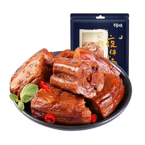 Bai Cao Wei Duck Neck, 170g Box (40 Pack), Spicy Duck Neck, Ready-to-Eat Snack, Five-Spice Duck Neck