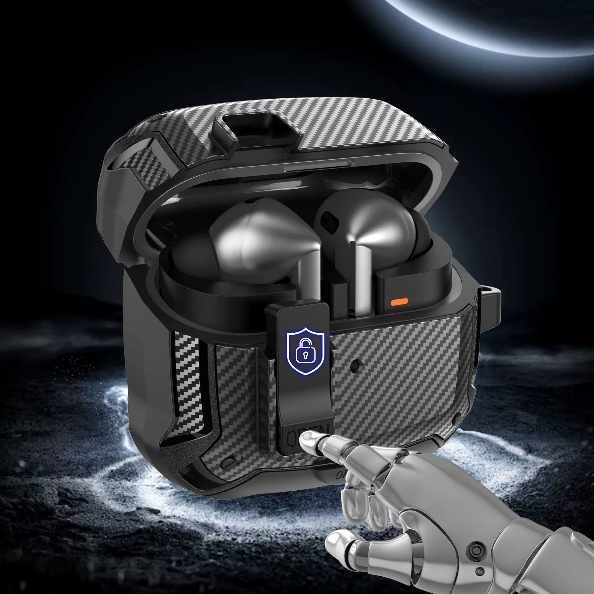 Применимо для Samsung Galaxy Buds3/Buds3 Pro Bluetooth наушники чехол с переключателем замок держатель защитный чехол