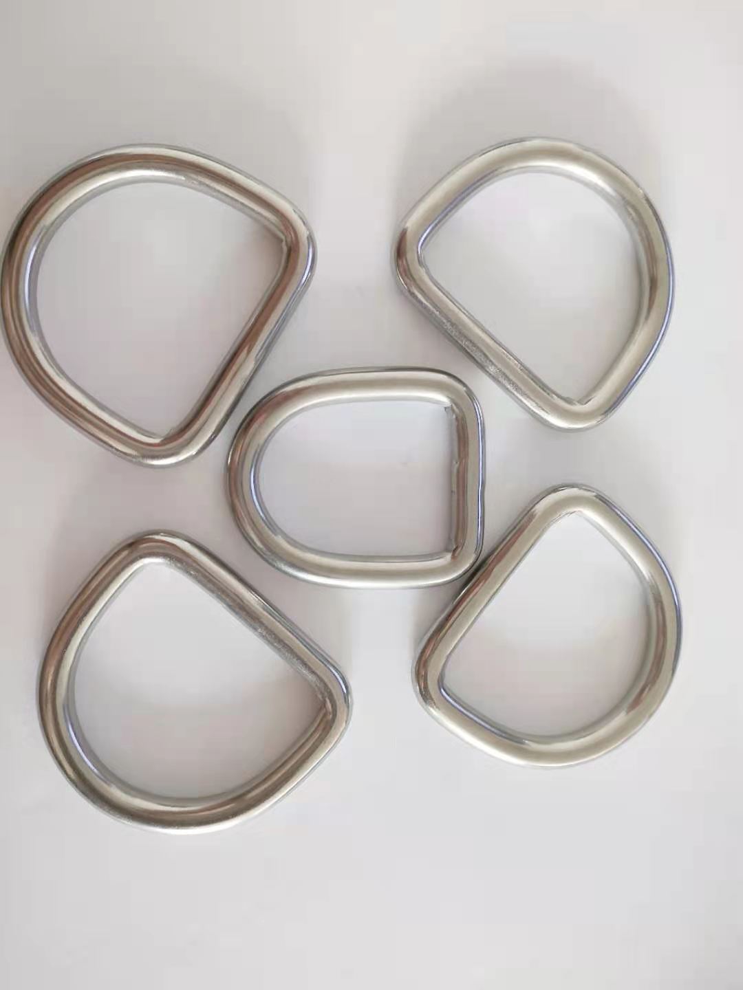 (2개) 수하물 하드웨어 304 스테인레스 스틸 D 버클 텐트 카약 액세서리 반원형 평면 등산 버클 316D 링