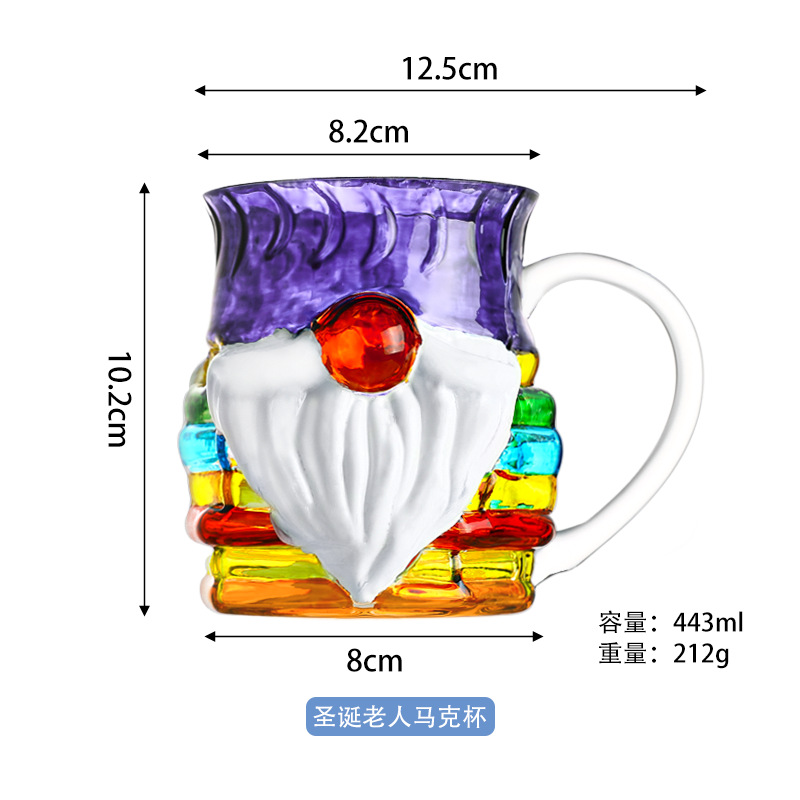 Taza de café Painted Book Mug de estilo explosivo transfronterizo, borosilicato pintado artificialmente, taza de libros novedosos, taza