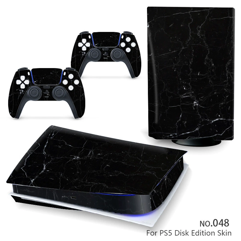Наклейка‑скин для консоли (Sony) PS5, 5 предметов, декоративная виниловая защита, для дисковой и цифровой версий