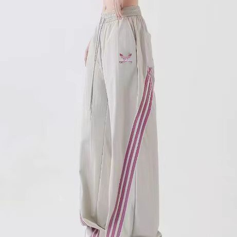 Clover casual wide-leg pants for men and women, spring and autumn three-stripe sports drapey straight pants, jazz dance pants Clover casual wide-leg pants for men and women, spring and autumn three-stripe sports drapey straight pants, jazz dance pants