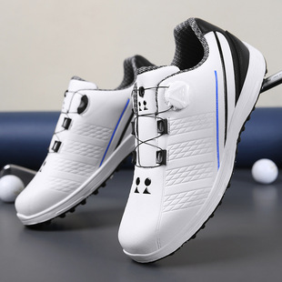 New Cross-border Golf Shoes Men's Lawn Sneakers Swivel Buckle Sneakers Anti-slip Men's Shoes with Strong Grip