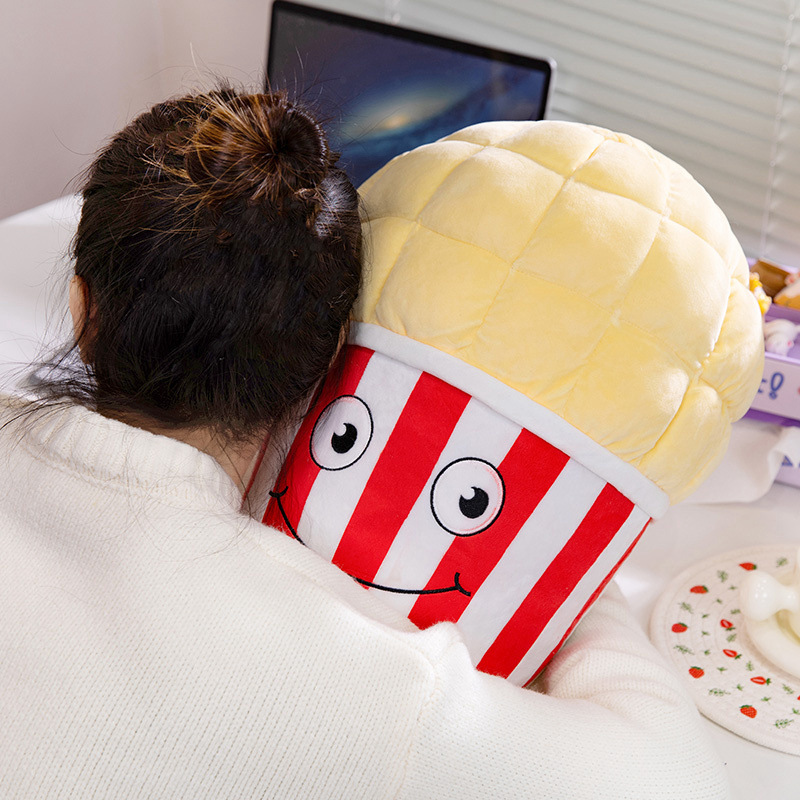 Internet popularidad palomitas de maíz juguetes de peluche aperitivos almohada muñecas chicas muñecas creativas regalos de cumpleaños