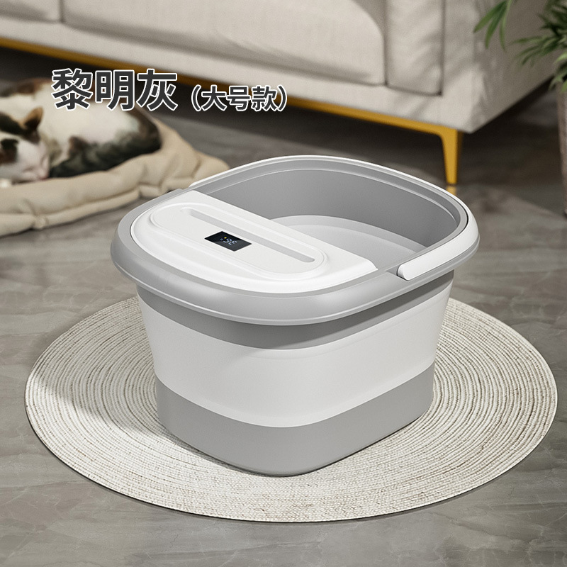 Baño de pies plegable sobre pantorrilla portátil nuevo tipo con cubierta de aislamiento térmico hogar baño de pies dormitorio baño de pies bañera de pies