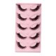 Cross-border new products in Europe and the United States 5 pairs of imitation mink hair false eyelashes natural simulation curly thick cat eye fox eyelashes