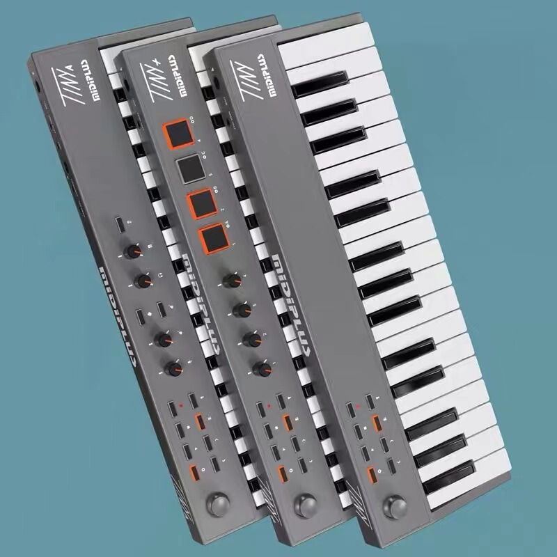 MiDiPLUS TINY +32 keys Portable Mini small strike pad electronic sound controller composer MIDI keyboard