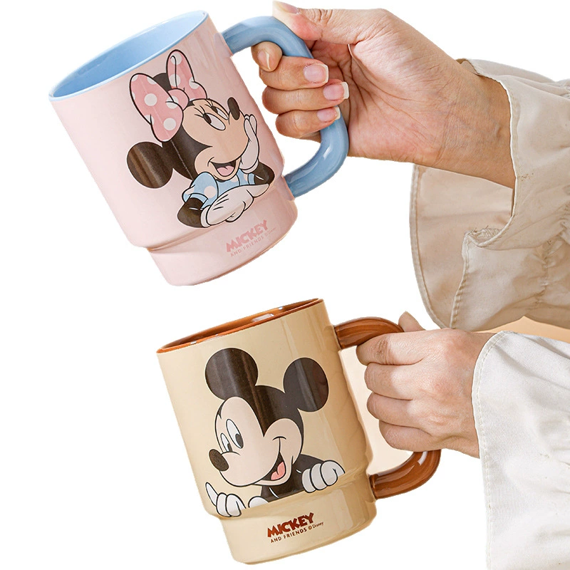 Керамическая чашка Disney Leyou Yirun Cup 2025 Новая детская домашняя кружка набор для семьи из четырех человек