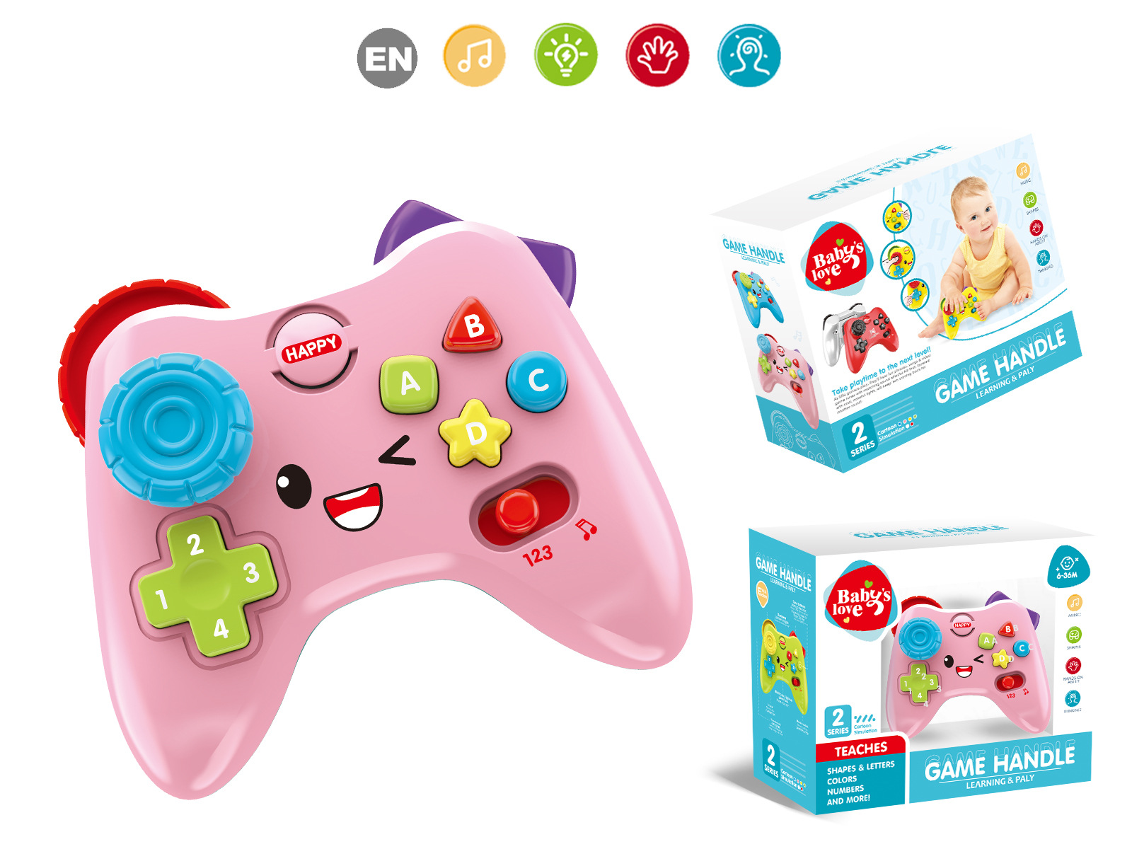 Transfronteriza nueva máquina de juego de simulación de dibujos animados mango español educación temprana máquina de aprendizaje educativo infantil niños juguetes de música