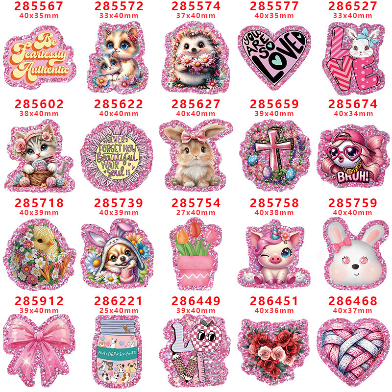 2025 New Acrylic Resin Patch Sparkling Bottom Gt-F-285567