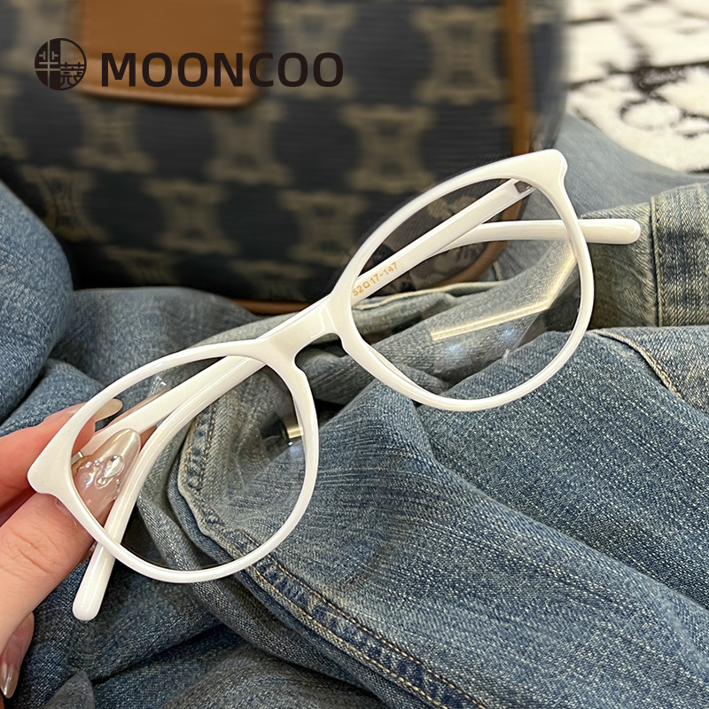 Hongkou new preppy style plain glasses can be equipped with myopia lenses cross-border cat eye anti-blue light glasses frame in stock wholesale