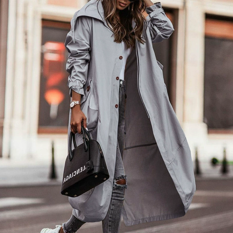 Демисезонное trench-coat для отдыха, куртка, 2023, европейский стиль