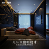 别墅酒店豪宅餐饮照明设计智能无主灯设计布灯选型照度模拟伪色图
