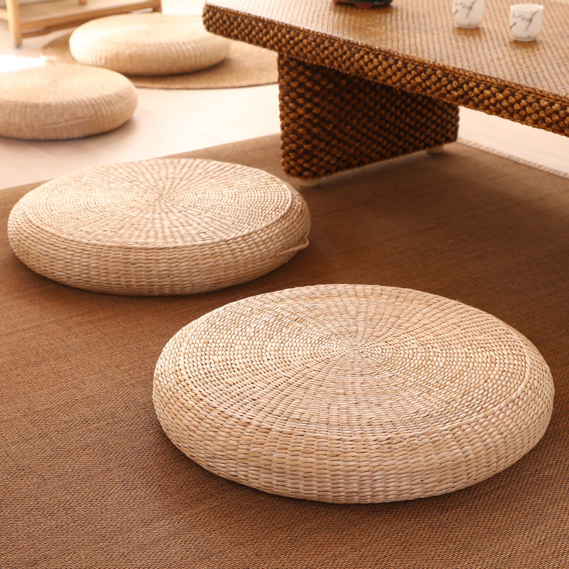 Futon Cushion Tatami Cushion Lazy Fabric Balcony Bay Window Meditation Mat Simple Thickened Bay Window Living Room Floor Mat