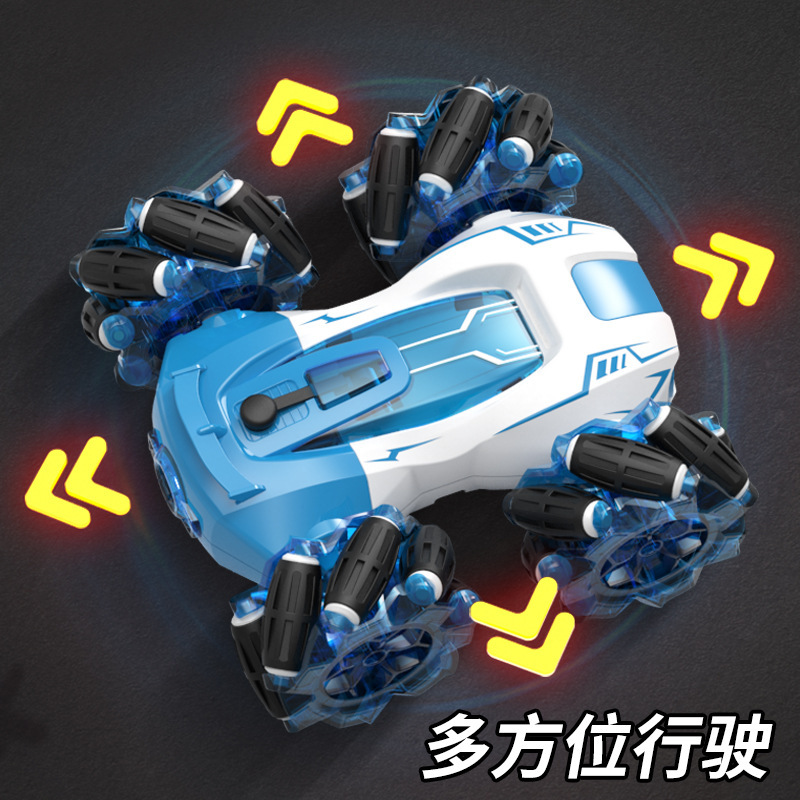 跨境喷雾特技漂移双面遥控车双遥控翻滚旋转宝马车车儿童玩具批发