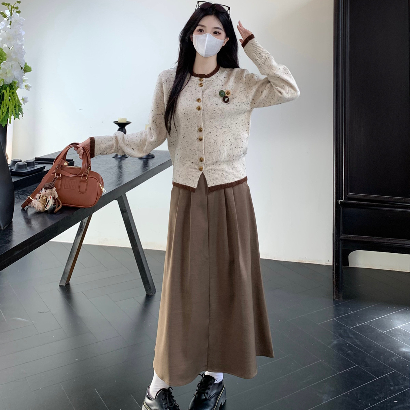  冬  M-4XL 大きいサイズ トップス スカート