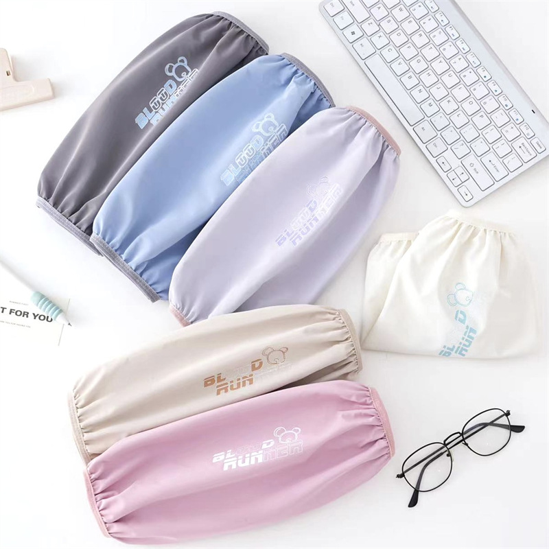 Franela impermeable bordada cocina del bebé de los hombres de las mujeres largo oversleeve mangas de la mano de los niños al por mayor estudiante Otoño e Invierno