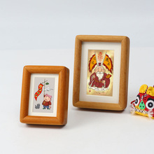 定制实木相框学生升学礼盒榫卯画框摆台圆角打磨迷你照片立体桌摆