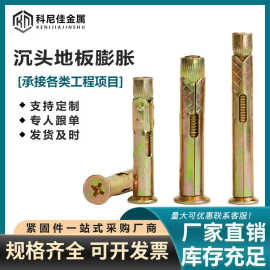 地板膨胀 六角沉头地板膨胀螺栓  套管壁虎 M6-M24